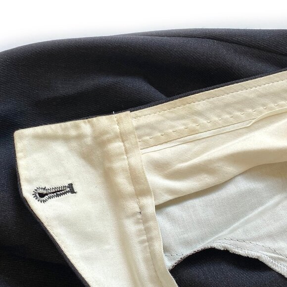 Gucci Mens Wool Silk Dress Pants Size 46 IT Flat Front Dark Gray Made in Italy - Picture 14 of 14